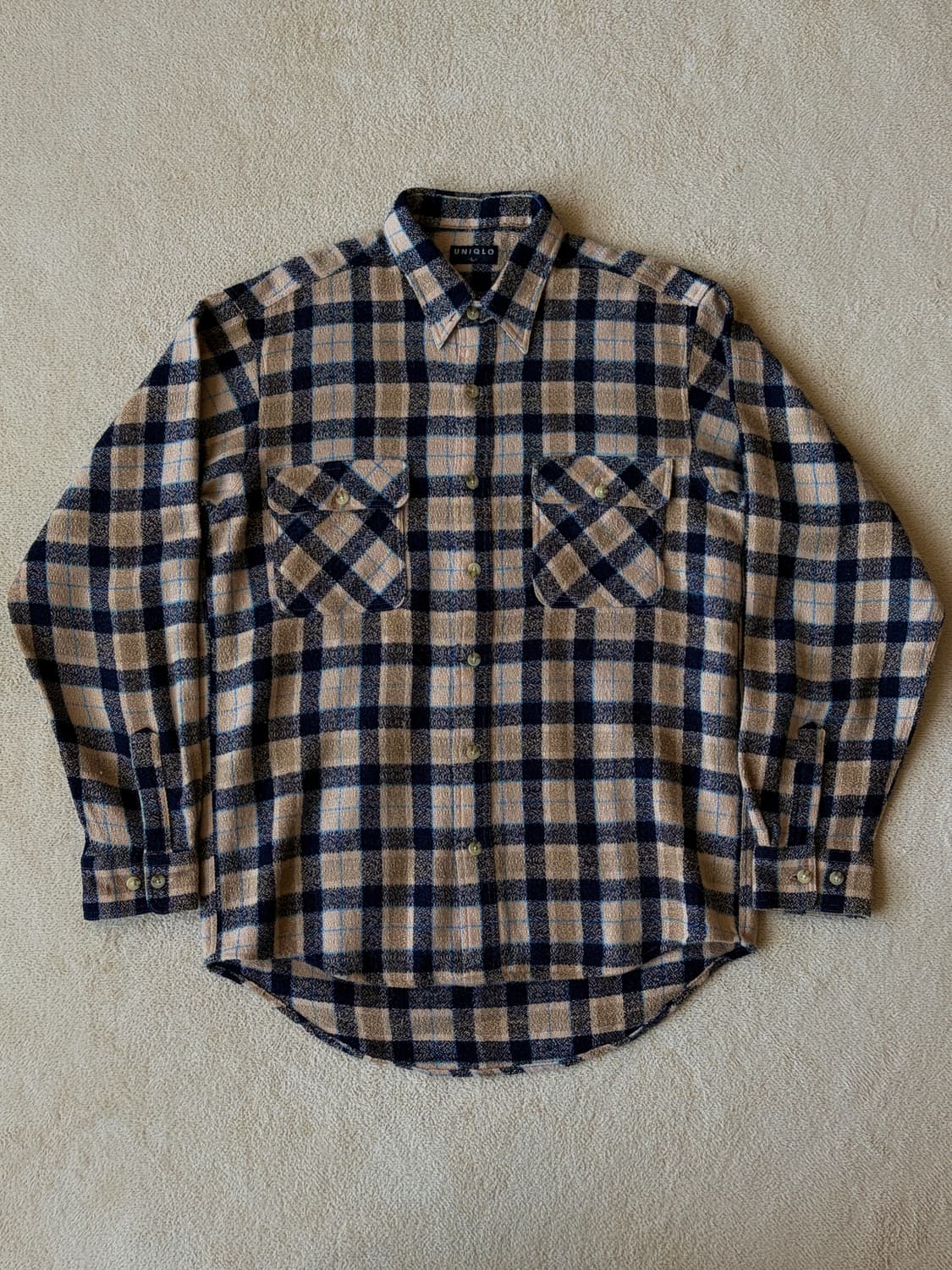 90s JAPAN 유니클로 체크 셔츠 상품이미지2