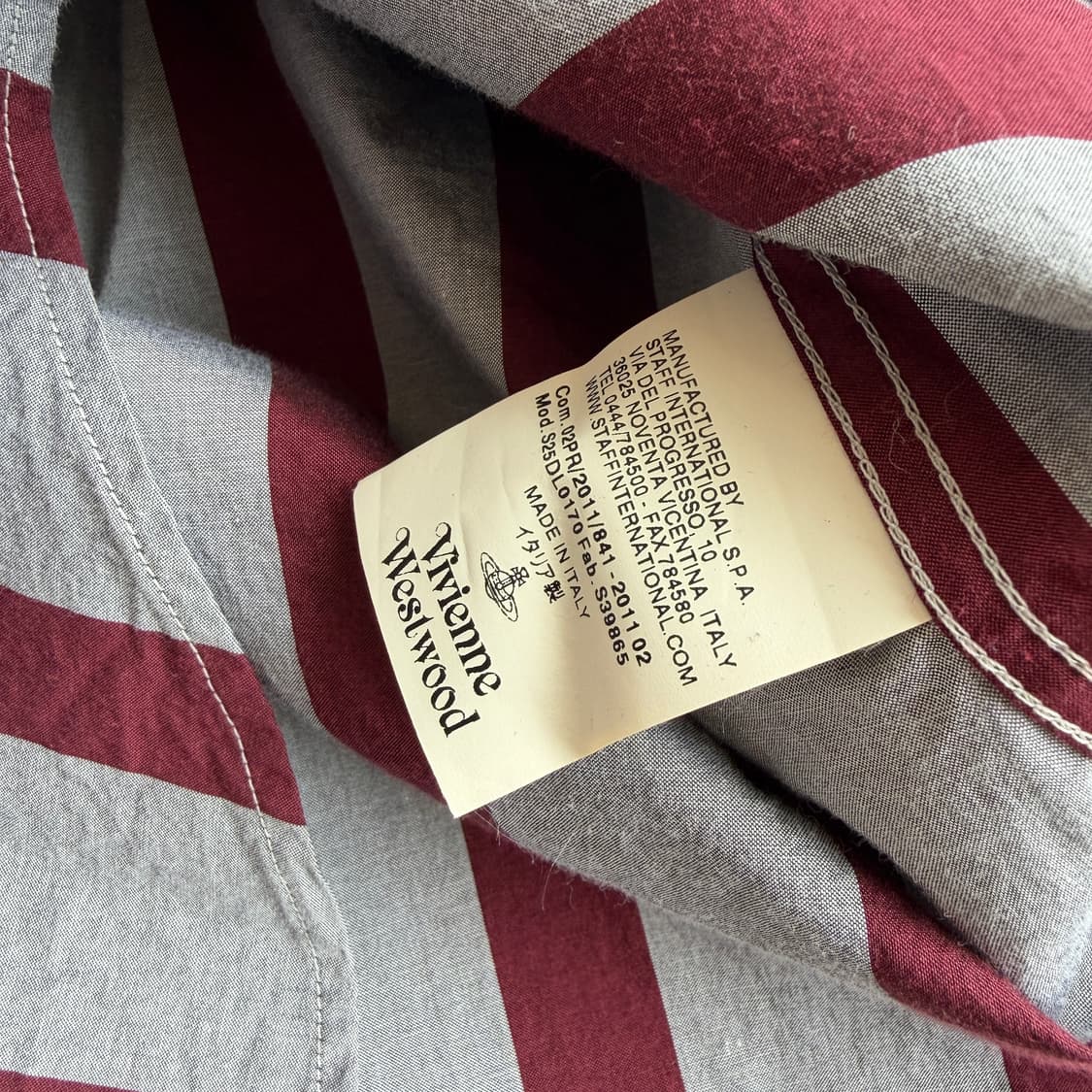 비비안 웨스트우드 맨 스트라이프 셔츠 상품이미지6