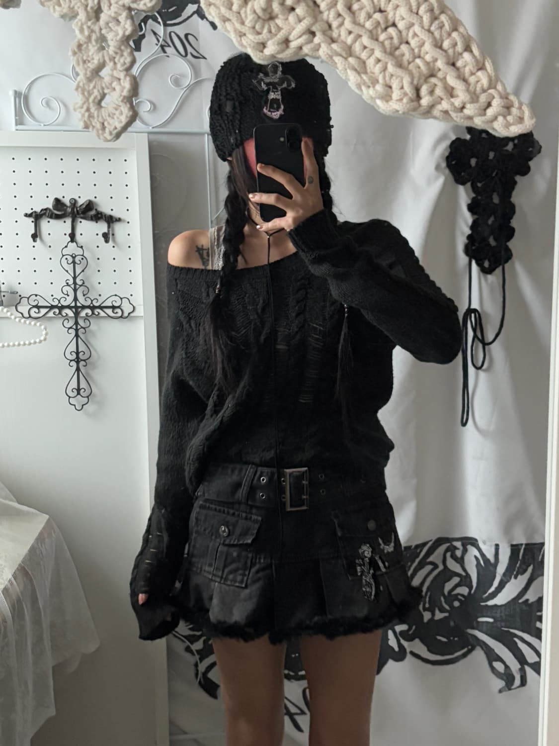• dark gray damage knitwear 상품이미지7