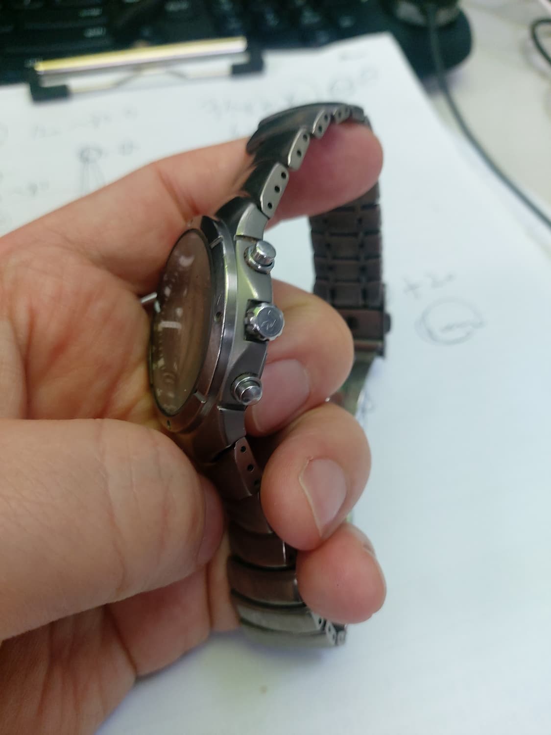 ROOX 알바 티타늄 크로노그래프 남성 시계 상품이미지2