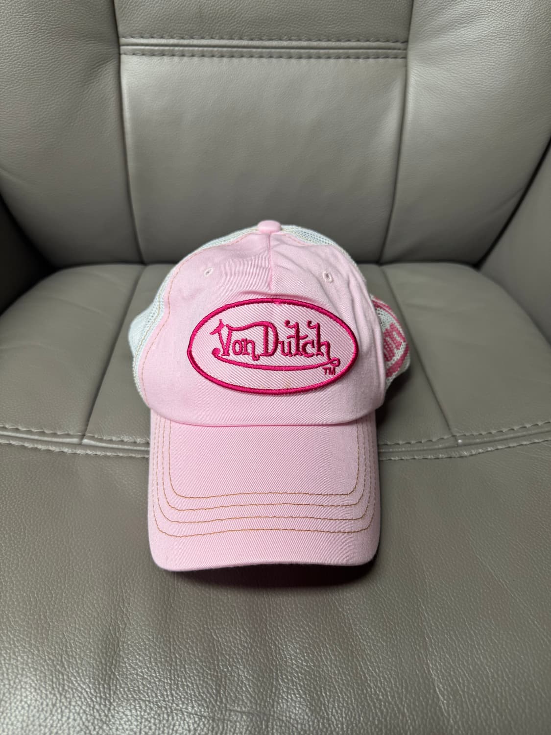 본더치 핑크 매쉬 볼캡 상품이미지1