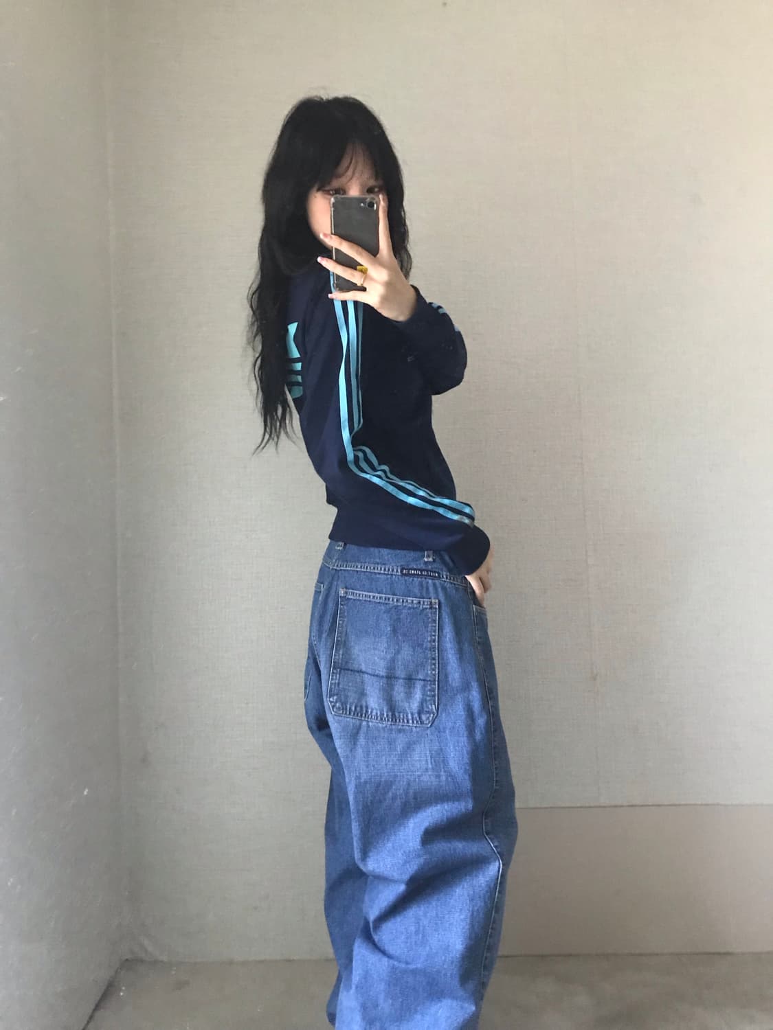 아디다스 네이비 연하늘 져지 상품이미지3