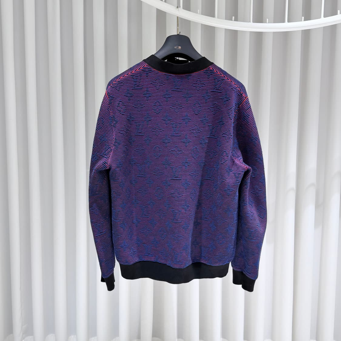 (S+/XL) 루이비통 모노그램 옵티컬 모노그램 자카드 가디건 상품이미지5