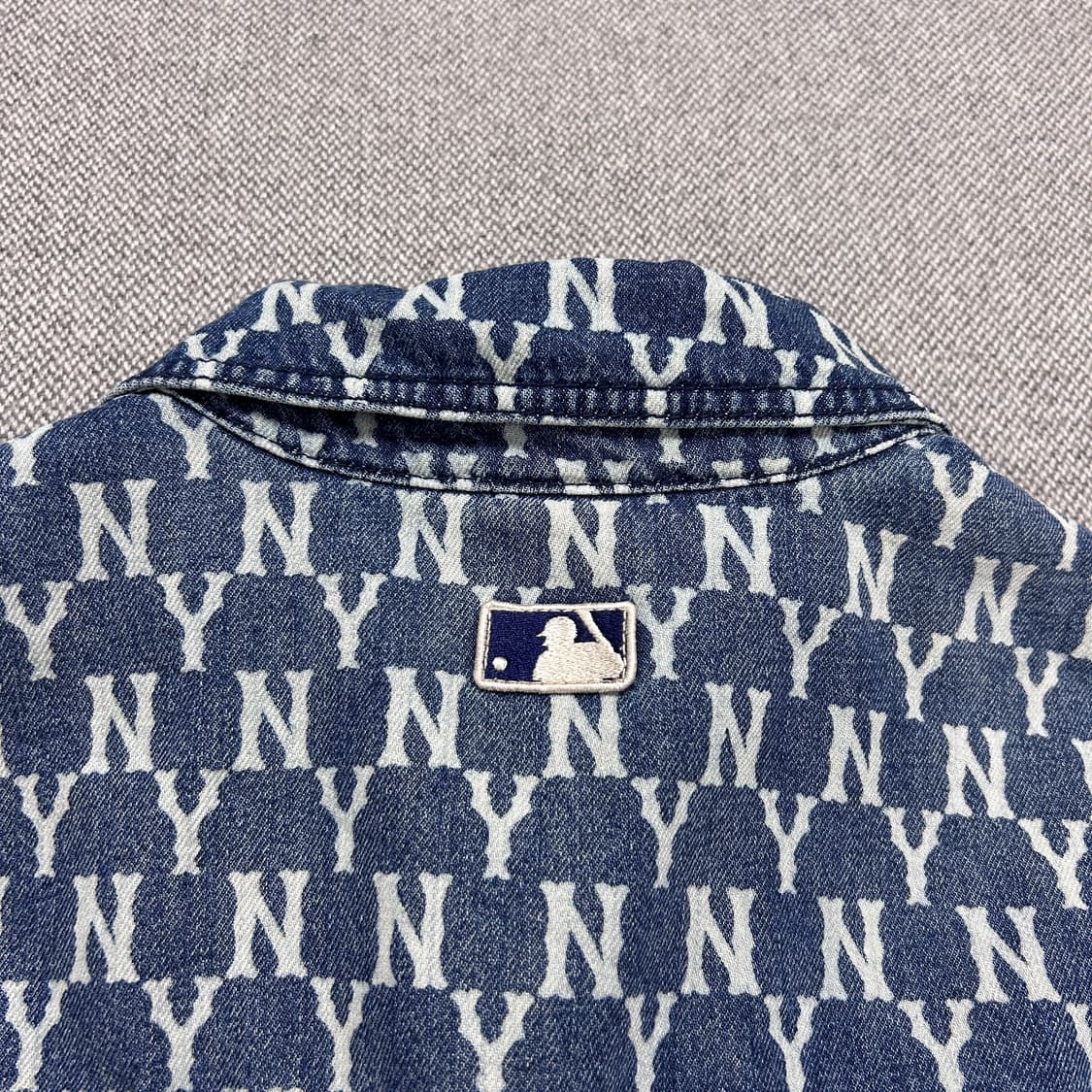 MLB 양키스 모노그램 데님셔츠(L) 상품이미지8