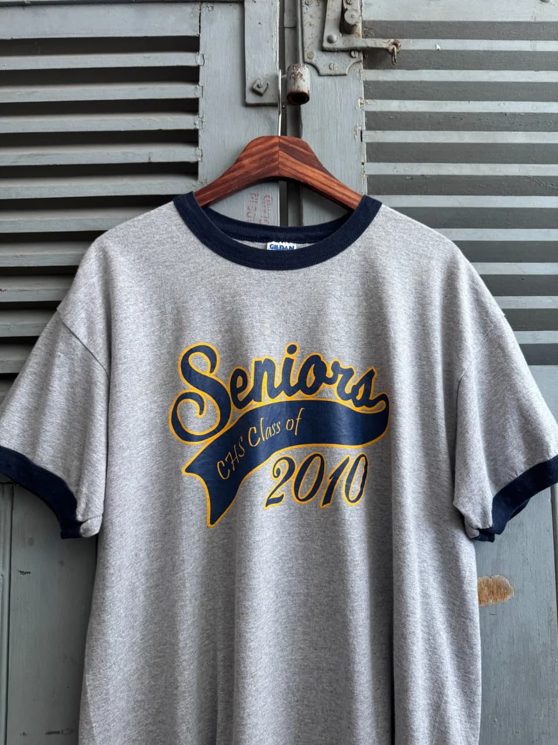 [L]USA 빈티지 2010 Seniors 링거 티셔츠 상품이미지1
