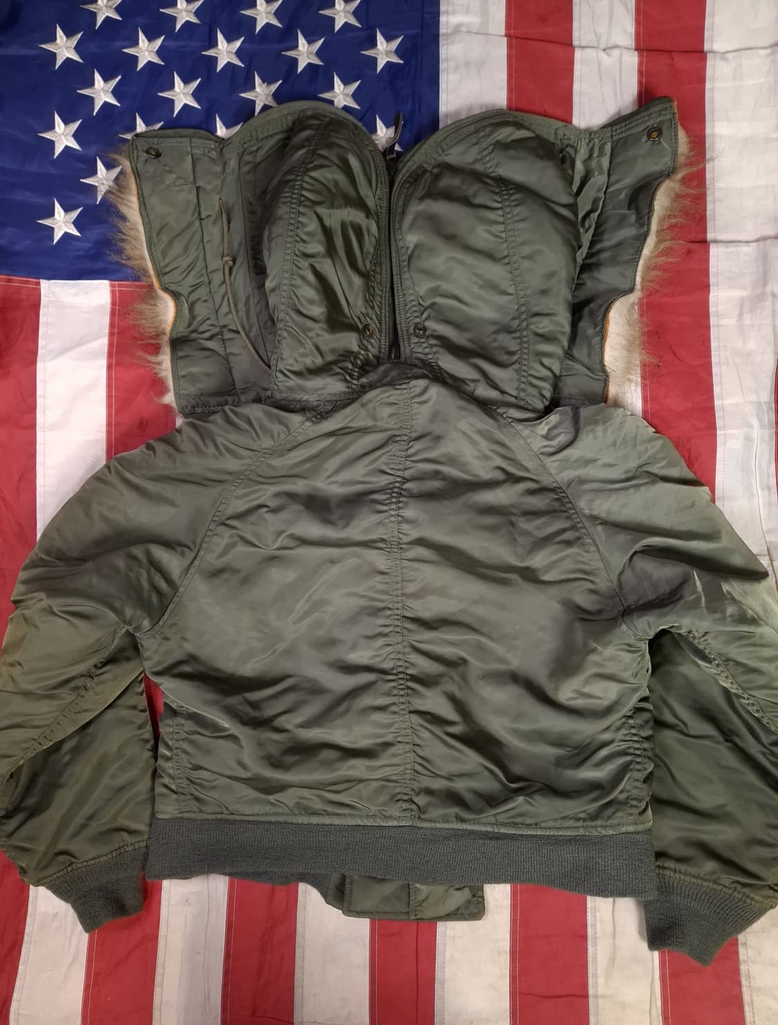 오리지날 80's 미공군 알파사 N-2B 항공자켓 상품이미지9