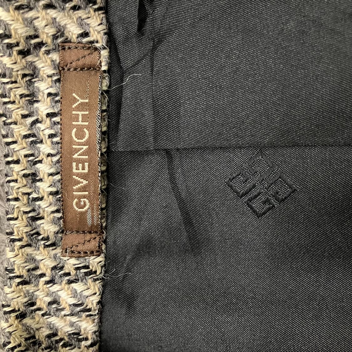 지방시 글렌 체크 패턴 울 싱글 블레이저 95 상품이미지3