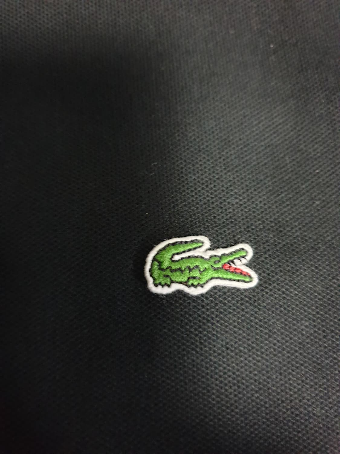 라코스테 슬림핏 긴팔 카라티 블랙 (S) 상품이미지3