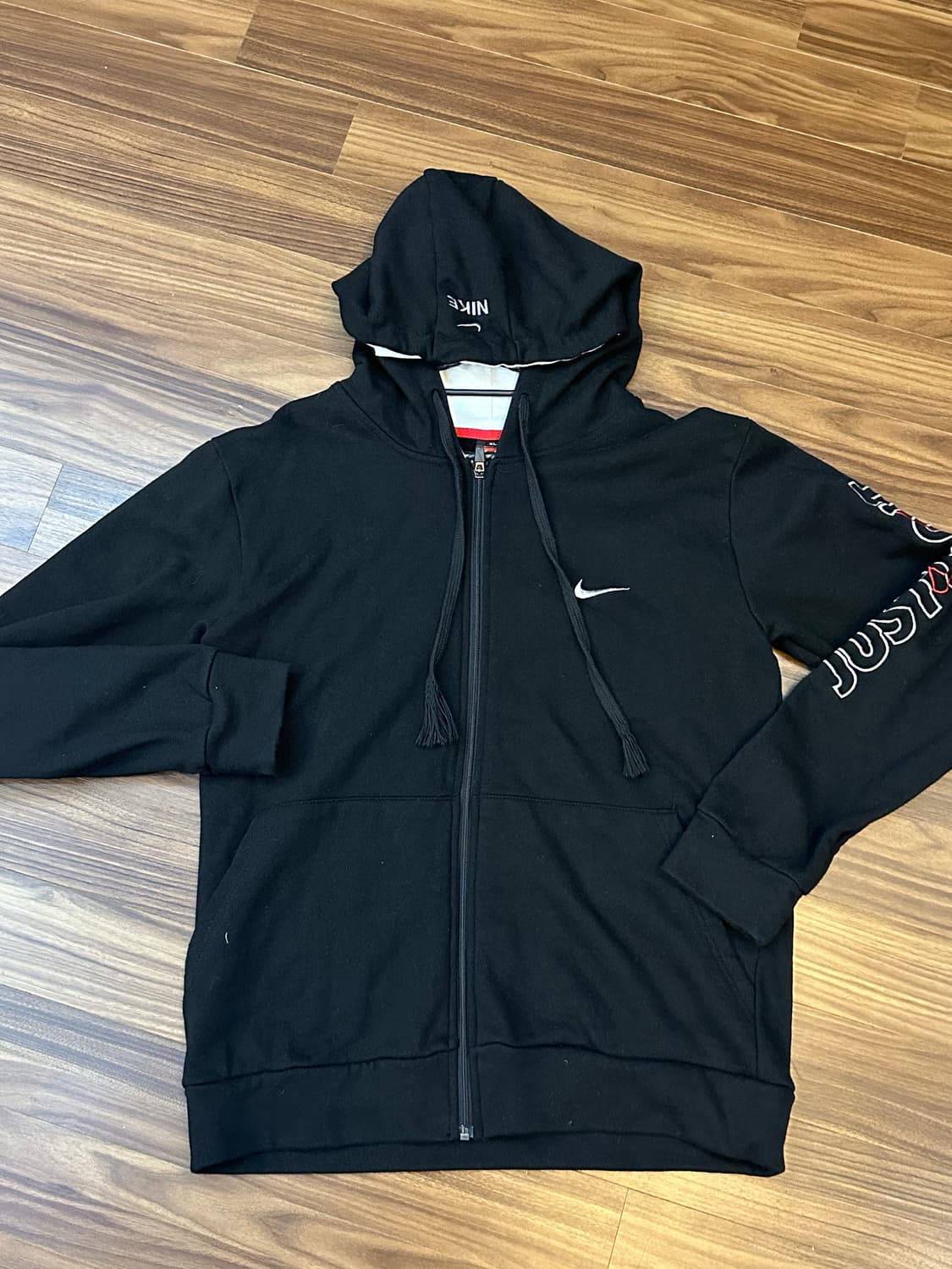 새상품) 나이키 JUST DO IT 블랙 후드집업 XL 상품이미지2