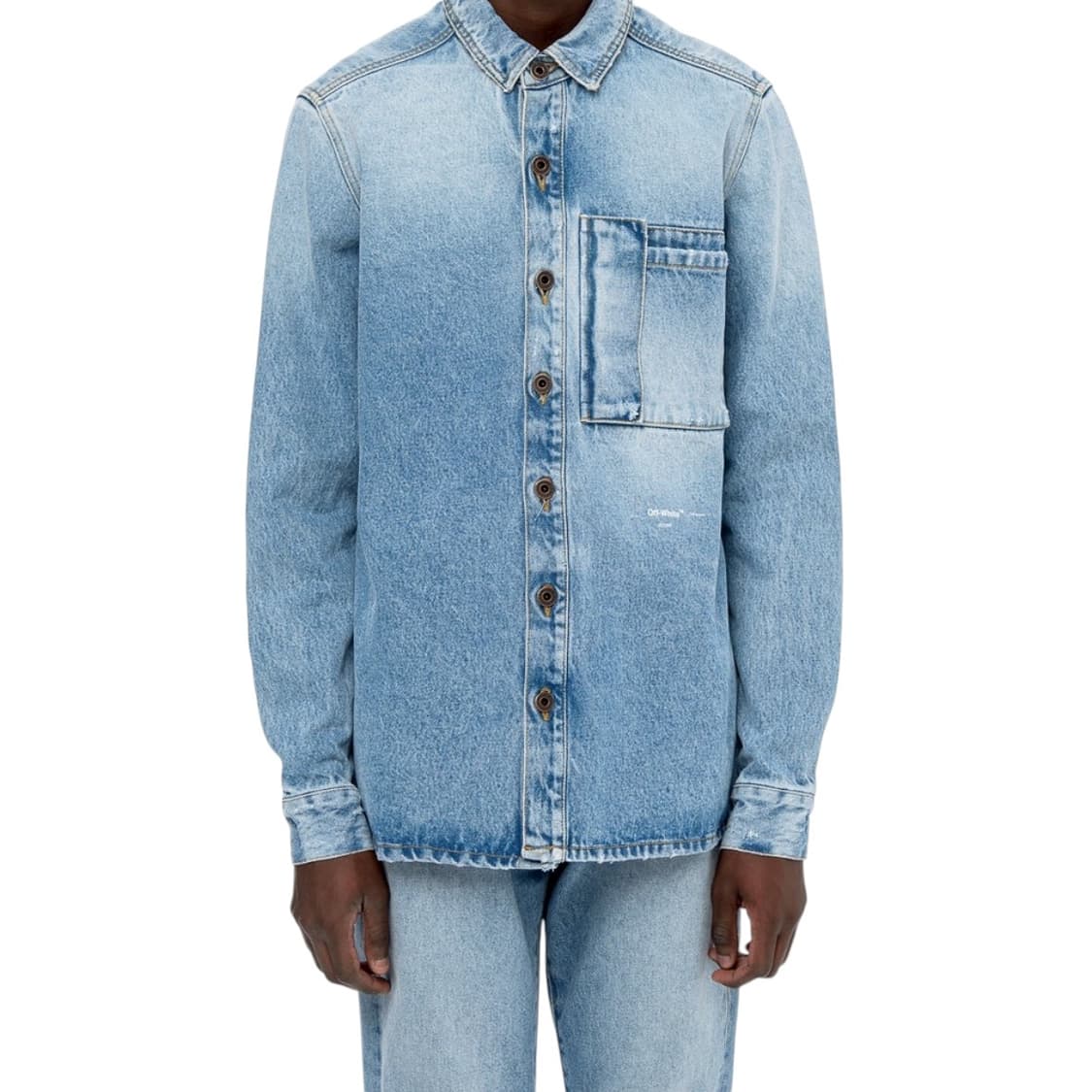 정품 19FW 오프화이트 데님 셔츠 상품이미지3