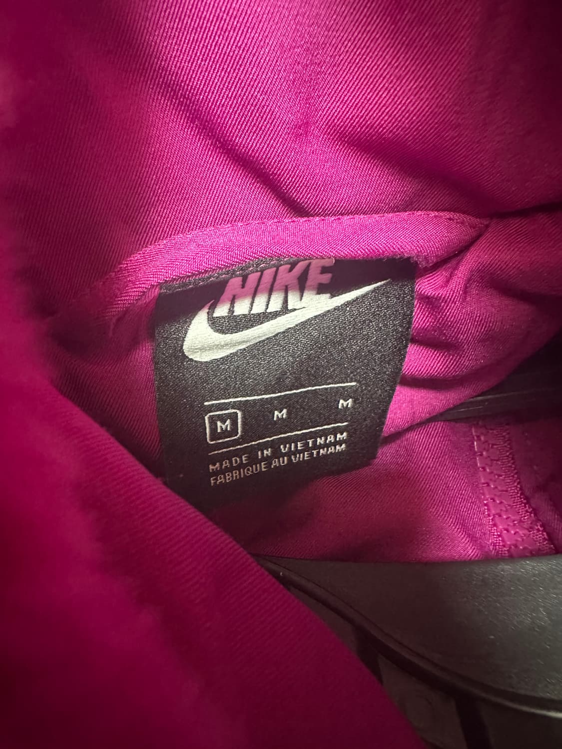 나이키 퍼 자켓 핑크 블랙 스우시 상품이미지6