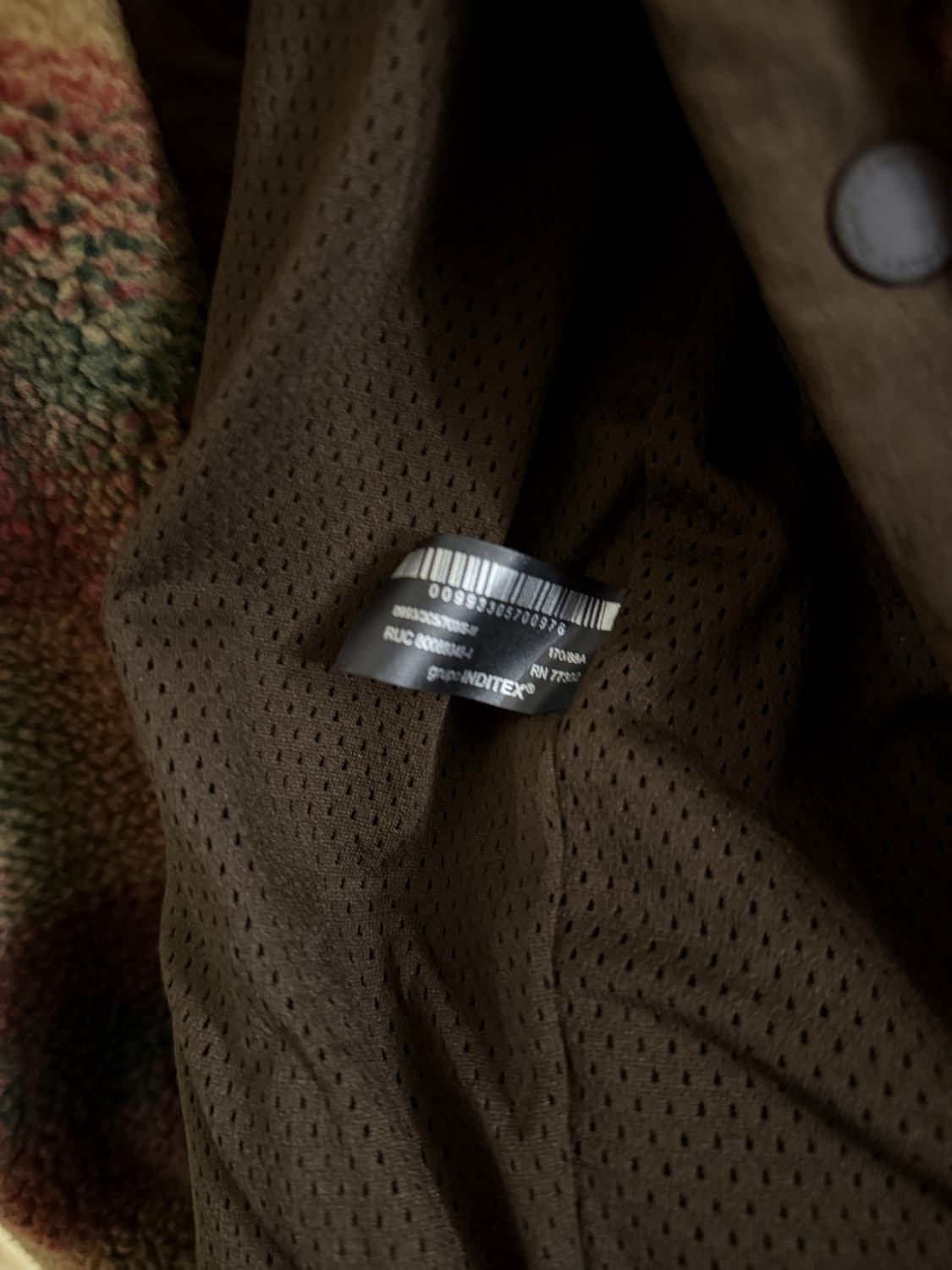 자라 체크 포우 셔링 자켓 브라운 S-M 상품이미지4