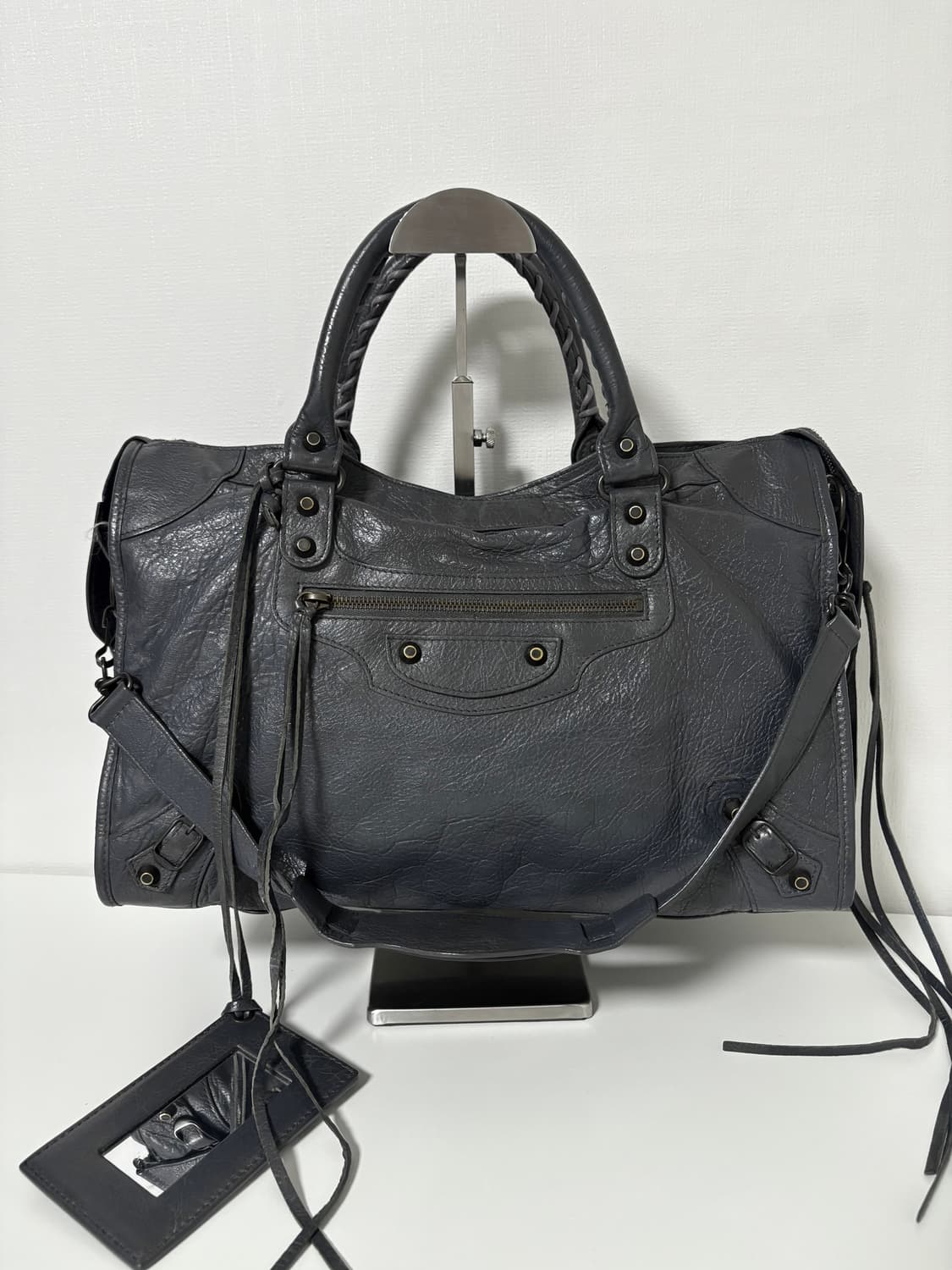 발렌시아가 시티 모터백 그레이 상품이미지1