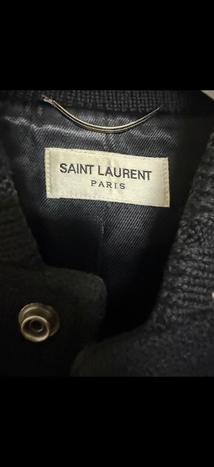 (48) 생로랑 백로고 테디 바시티 자켓 상품이미지4