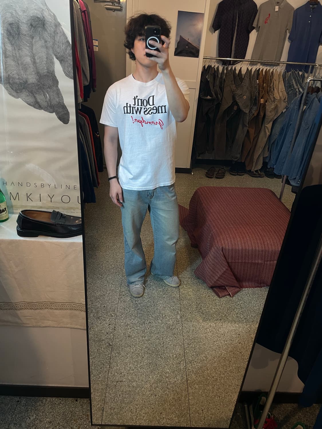 헤인즈 90‘s USA vtg 유머 티셔츠 상품이미지4