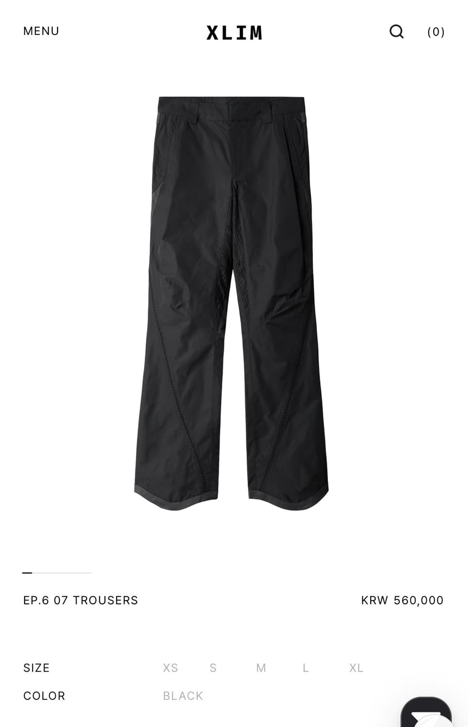 Xlim 엑슬림 ep6. 07 trouser L 판매 상품이미지1