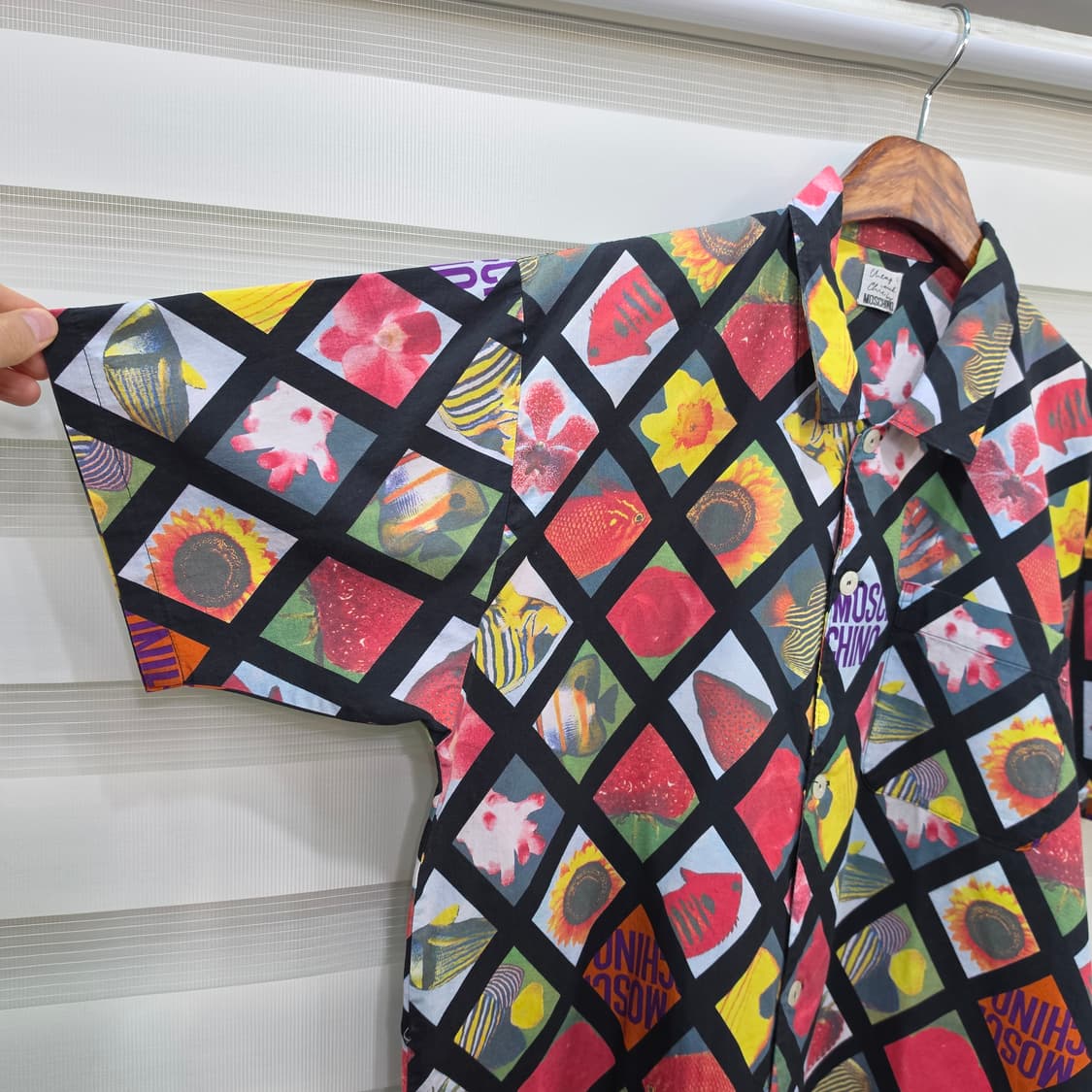 빈티지 모스키노 하와이안 반팔셔츠- L 상품이미지4