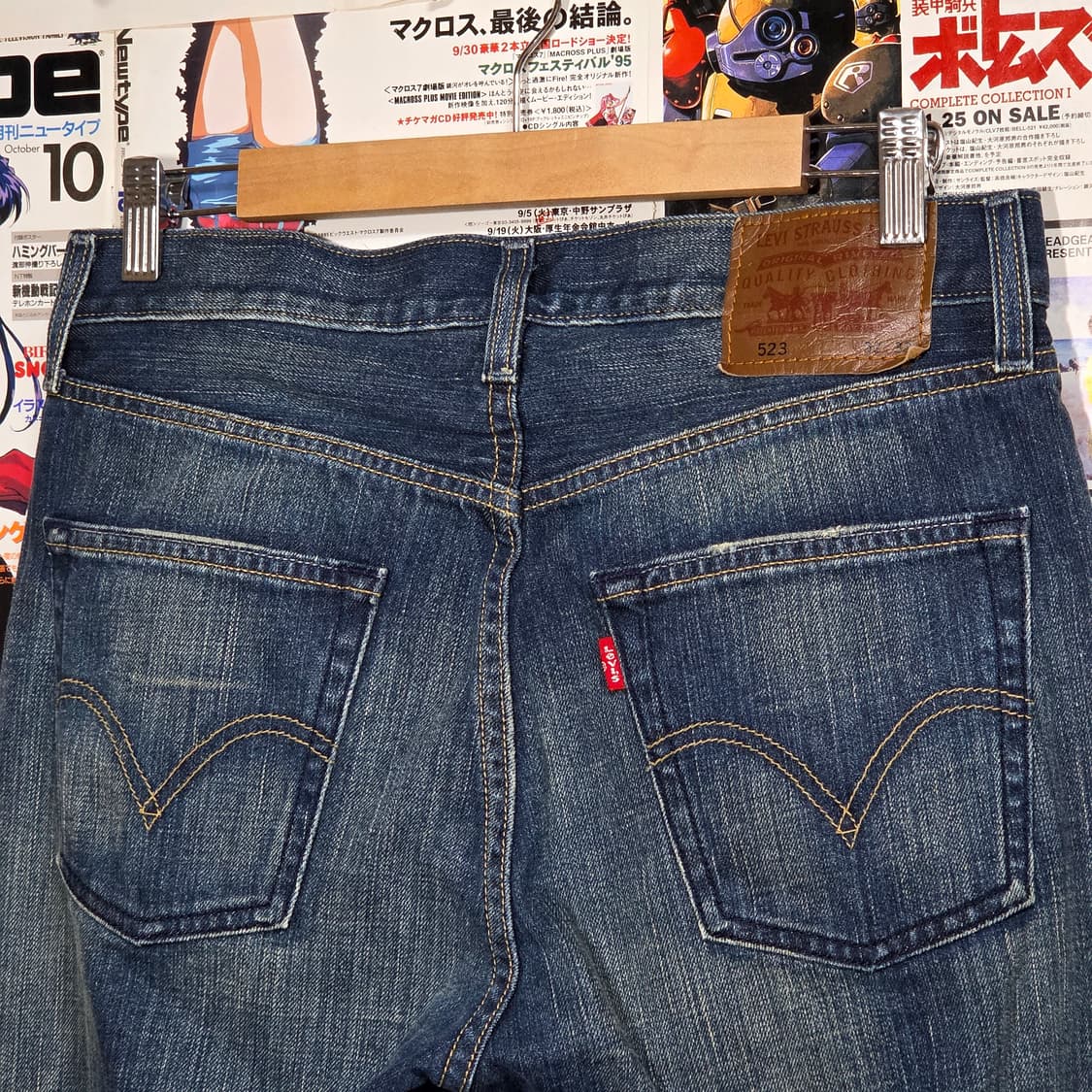 리바이스 523 워싱 스트레이트 데님 팬츠 상품이미지3