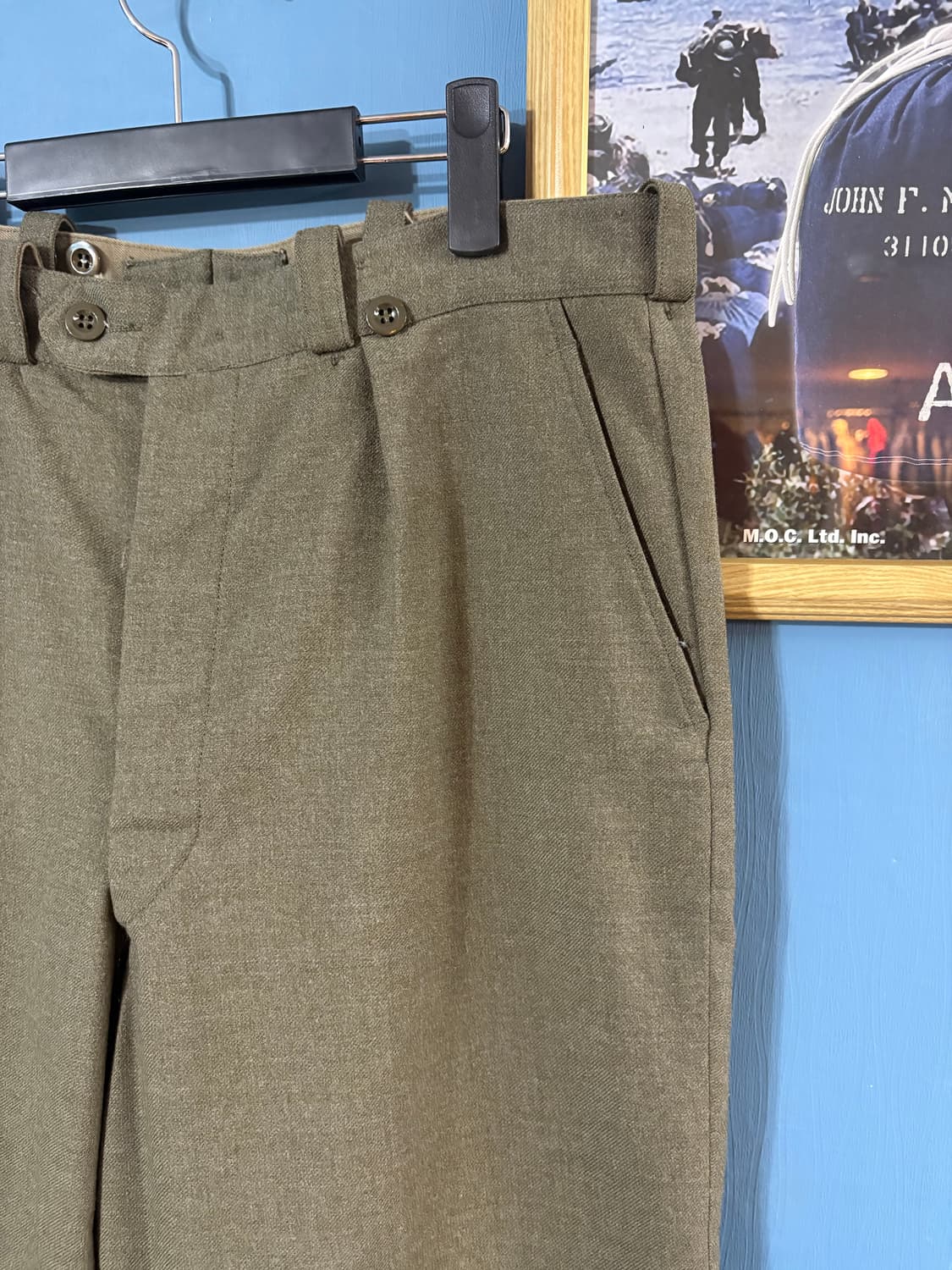 60‘s Belgian army Wool Trouser Pant. 상품이미지3