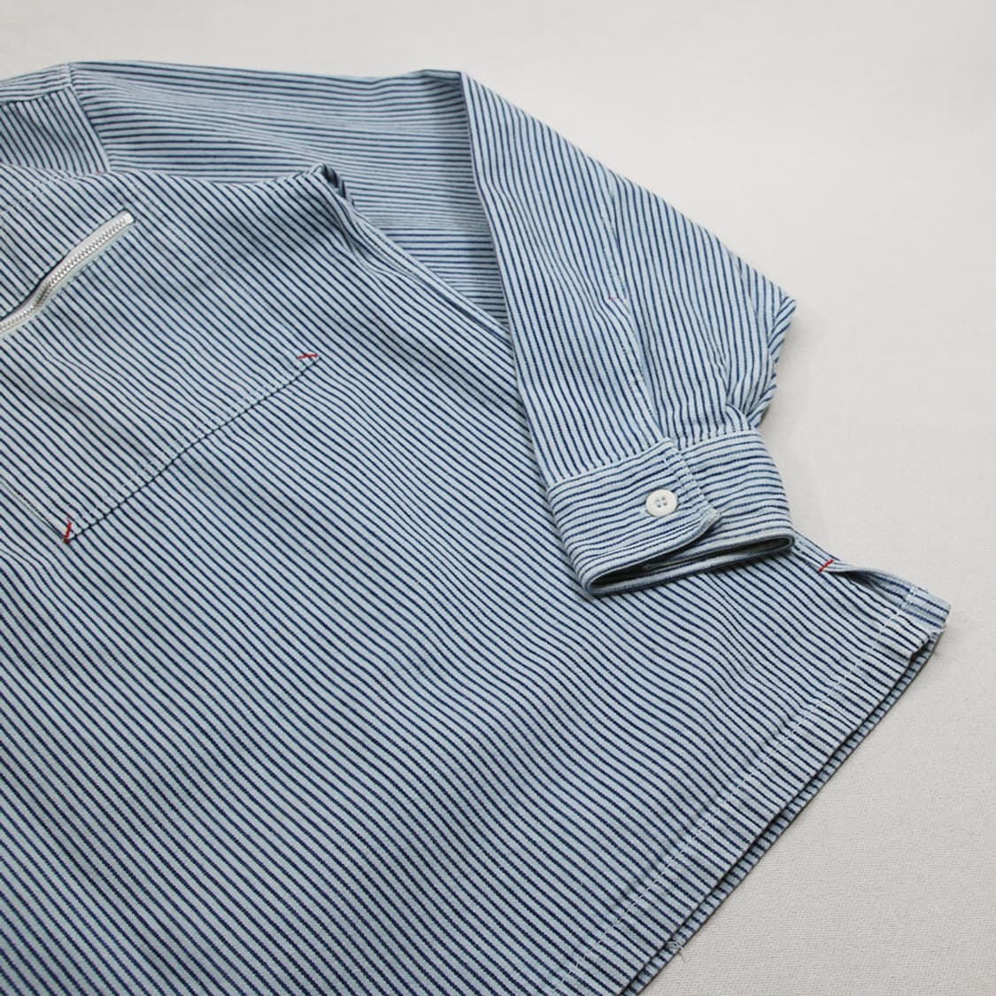 (착용컷) ROUGHNECK 워크 하프 집업 셔츠 (남성용 100) 상품이미지10