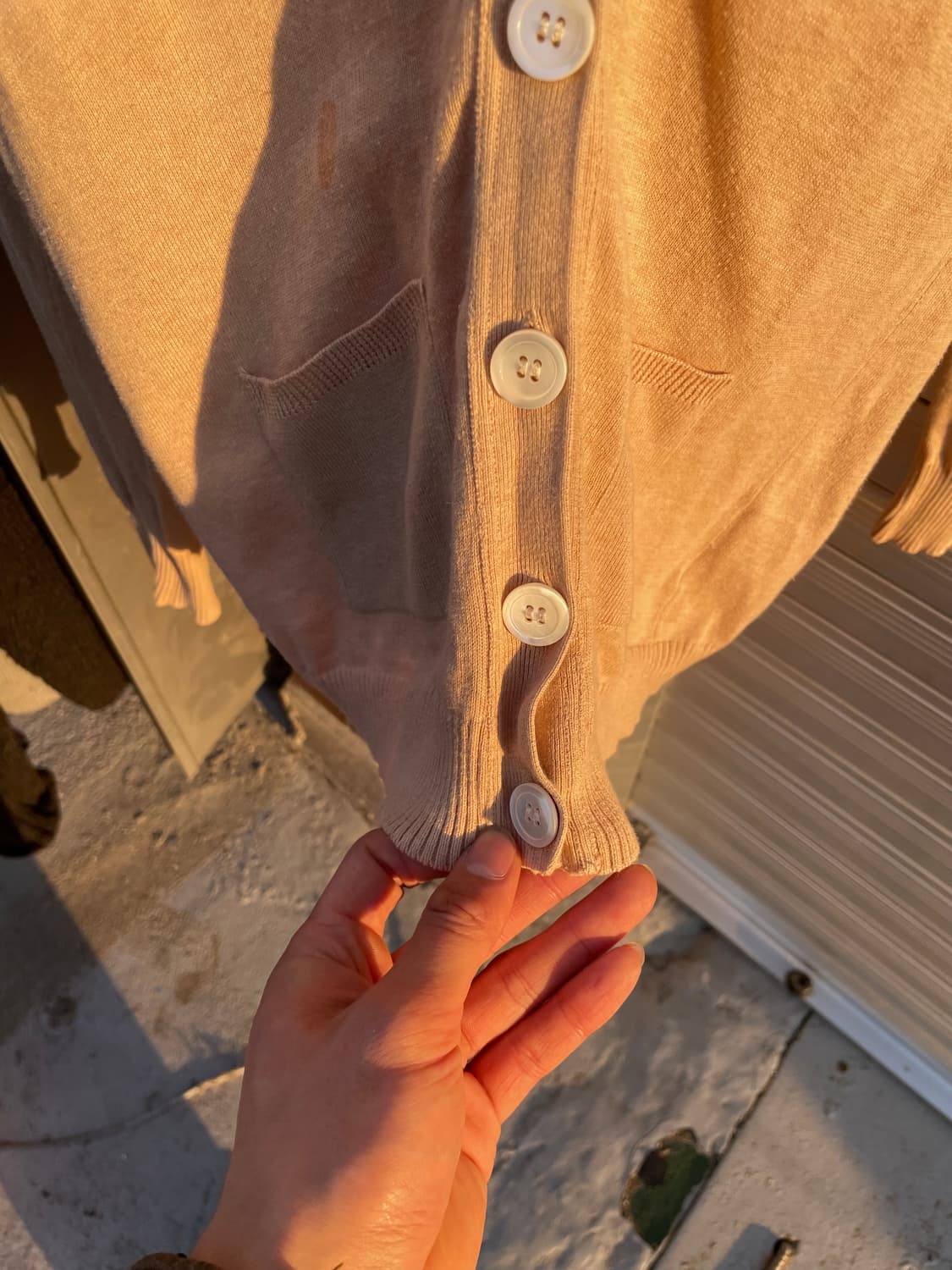 폴로 프레피 베이지 가디건  상품이미지3