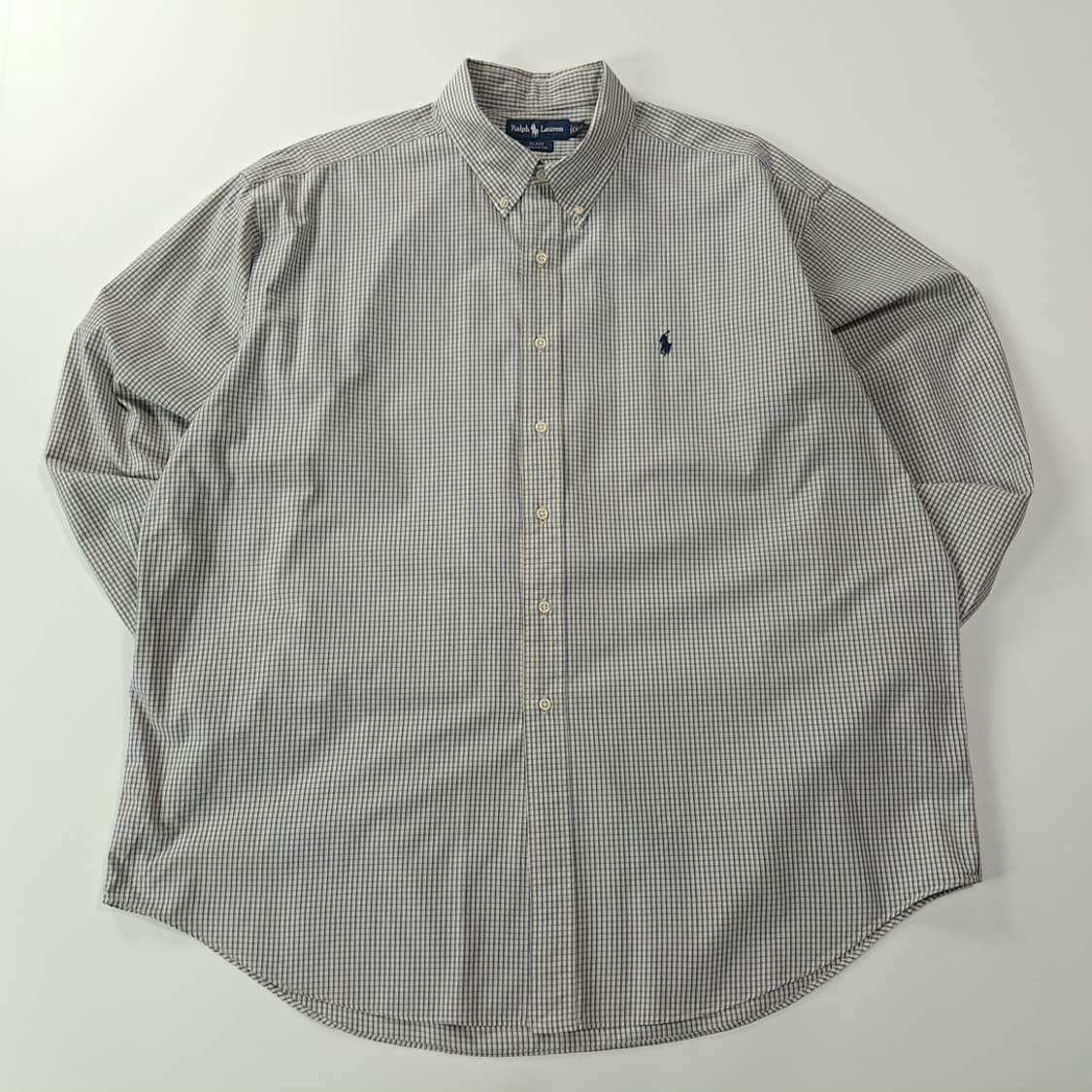 CK292 2XL 폴로 90s 멀티 마이크로체크 블레이크핏 셔츠 남방 상품이미지1