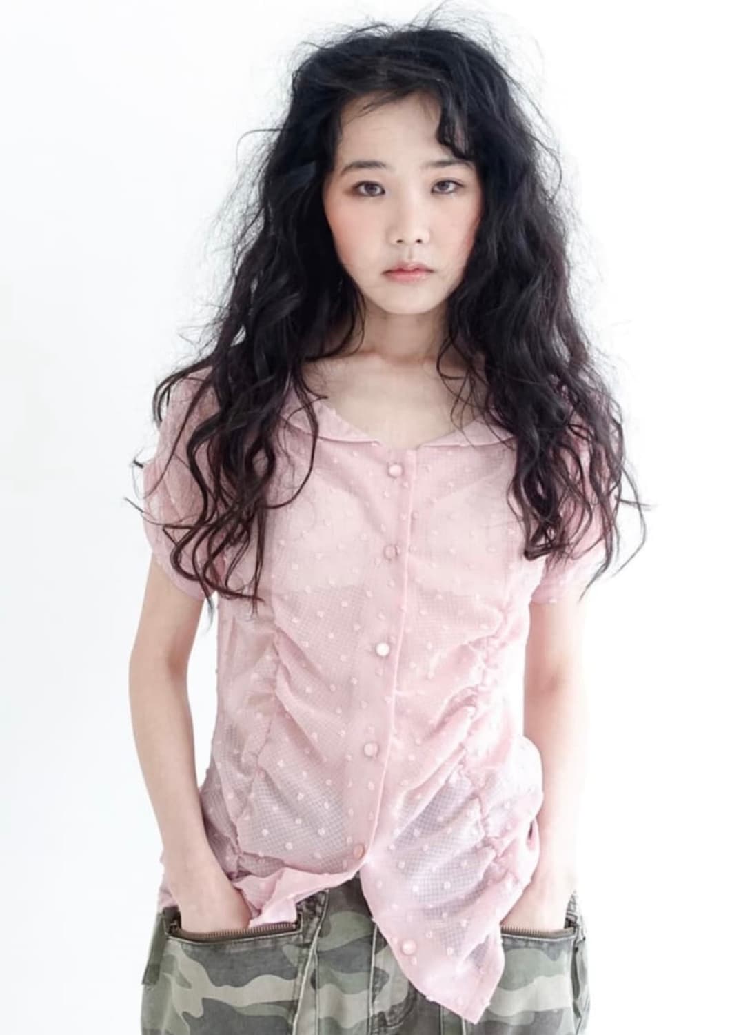 샵페어리 seethrough dot pure blouse 상품이미지1