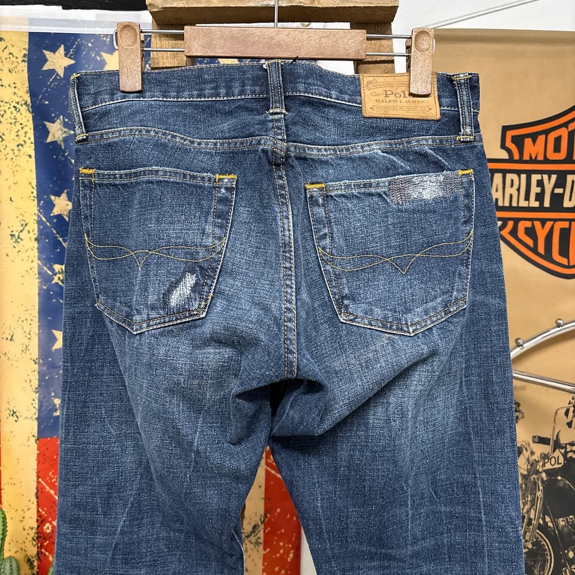 폴로 랄프로렌 빈티지 워시드 리페어드 데님팬츠 N941   상품이미지8