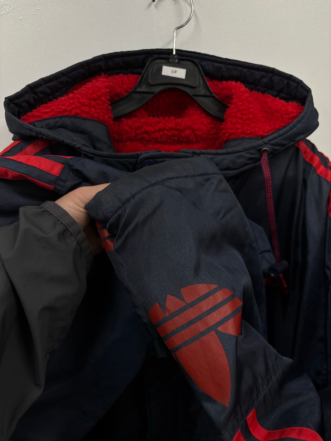 아디다스 올드스쿨  양털 롱자켓 상품이미지4