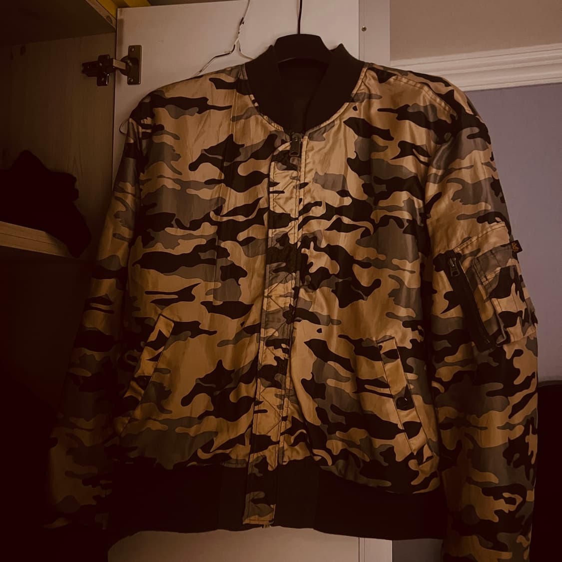 알파 인더스트리 희귀 리버시블 카모 ma-1 항공잠바 봄버  xxl 상품이미지1