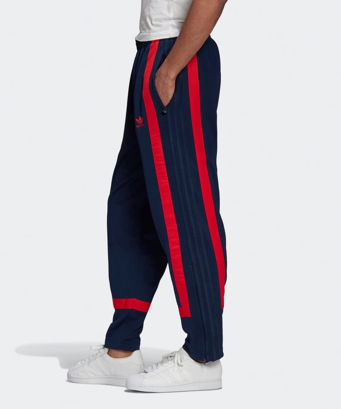 아디다스 웜업 트랙팬츠 트레이닝 네이비 레드 M 상품이미지2