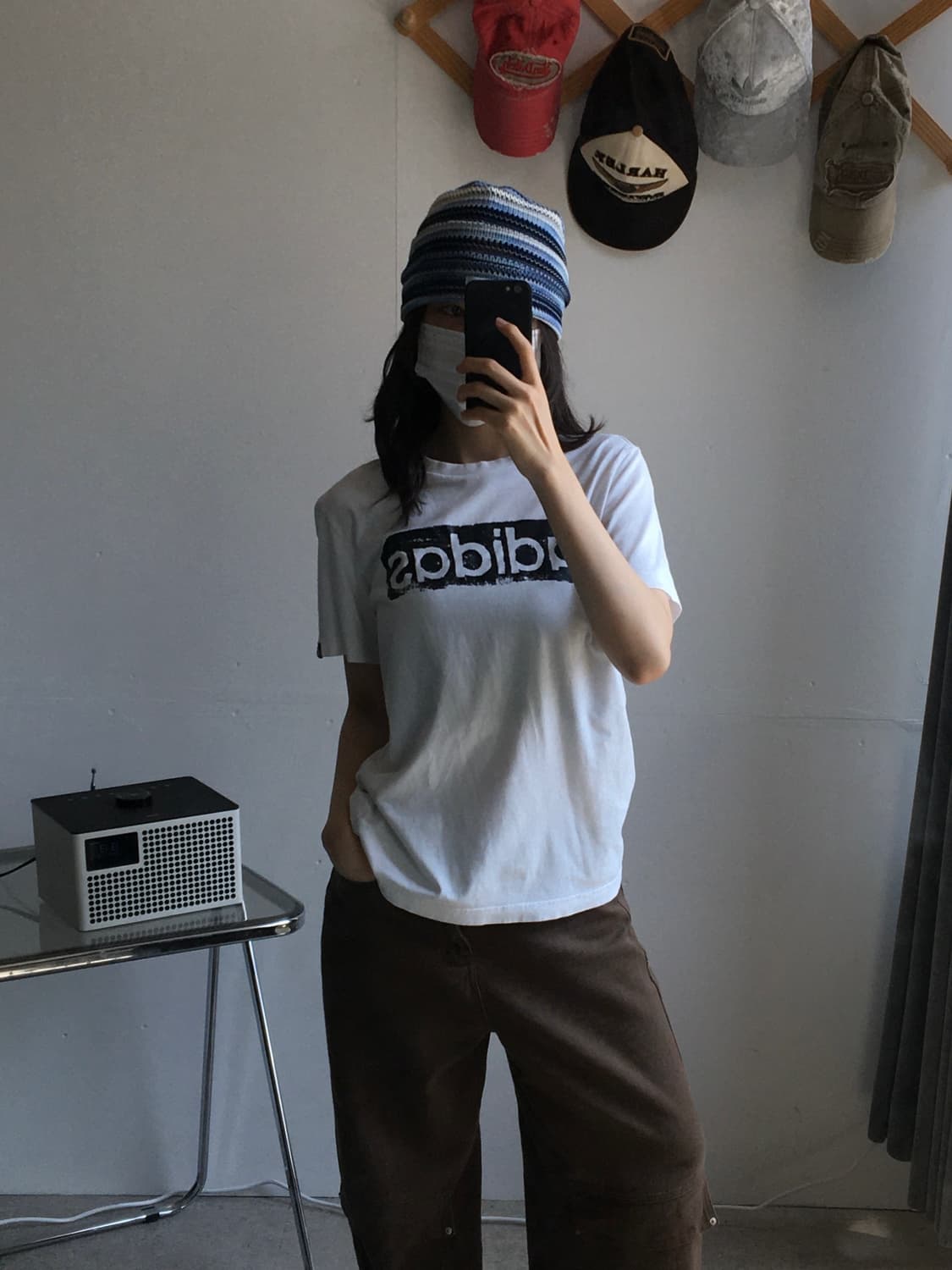 아디다스 중앙로고 반팔티셔츠 상품이미지1