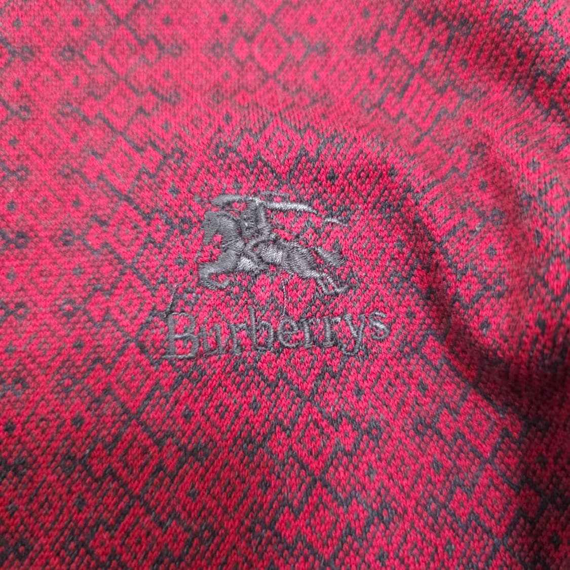 버버리 패턴 긴팔 카라티 상품이미지5