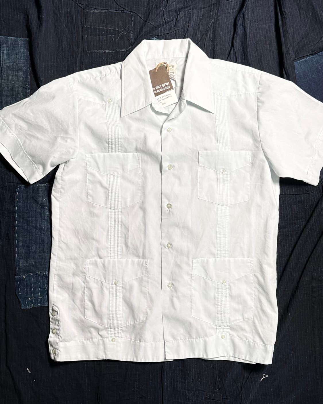 70-80's Guayabera 구아야베라 셔츠 M 상품이미지1