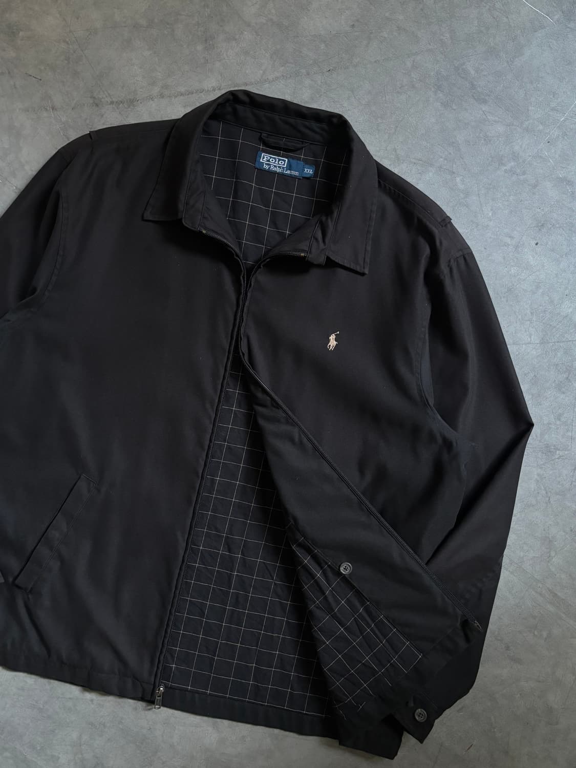 Polo 폴로 랄프로렌 블랙컬러 폴리쉘 헤링턴 자켓  상품이미지1