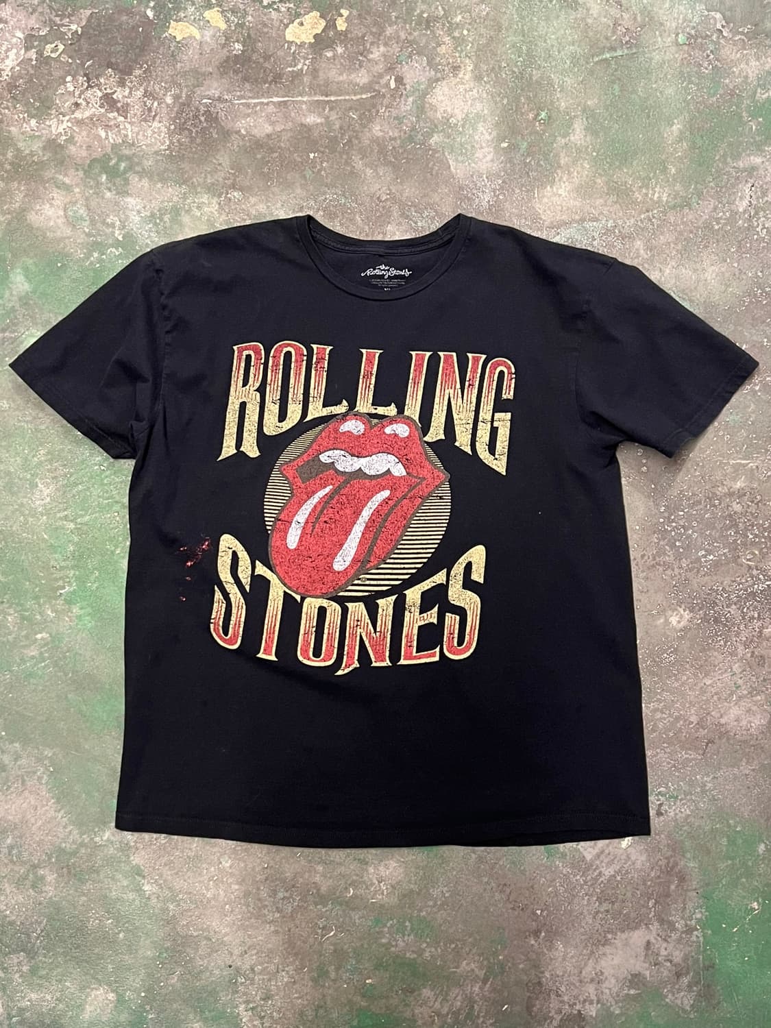 [XL] 롤링스톤즈 밴드티 오피셜 머천다이즈 반팔티 크랙 프린팅 굿즈 상품이미지1