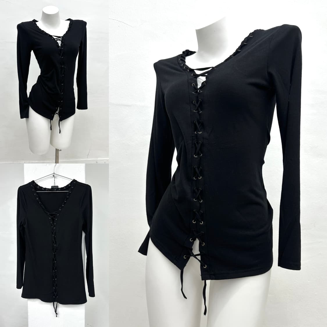 full lace detail long sleeve 상품이미지1