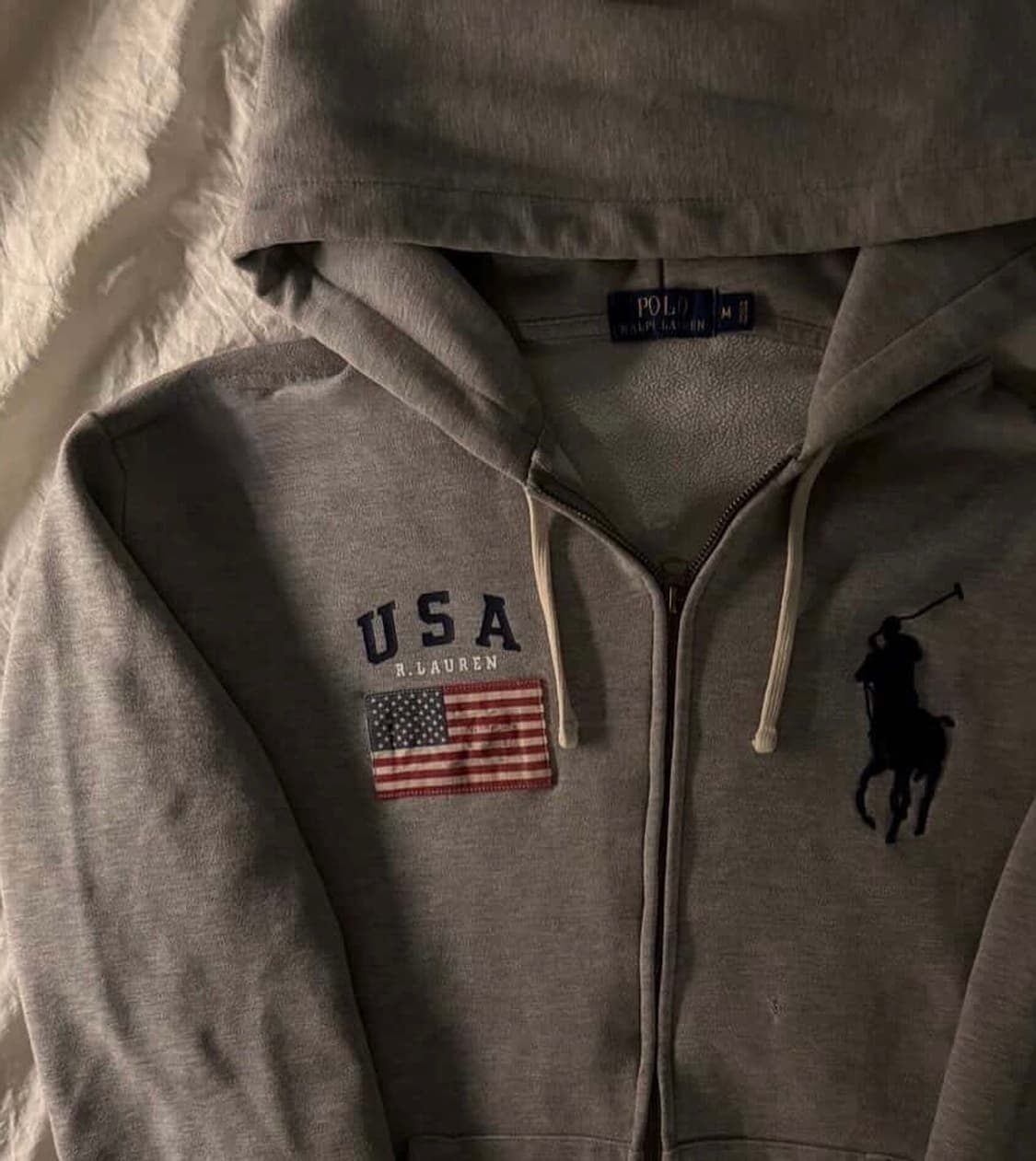 폴로 빅포니 성조기 후드집업 상품이미지1