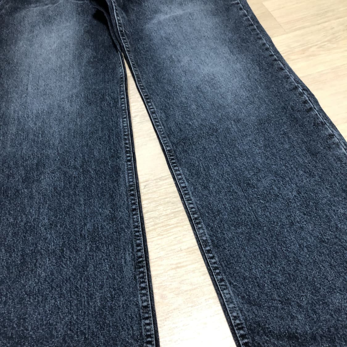 (2) 새상품 르마드 LEMARD 와이드 스트레이트 데님 팬츠 인디고 상품이미지3