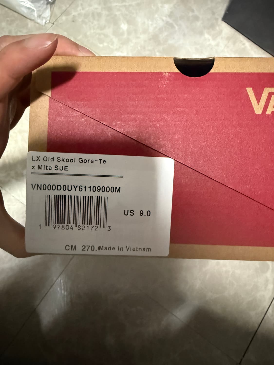 270사이즈 반스 미타스니커즈 프리미엄 올드스쿨 고어텍스 상품이미지4