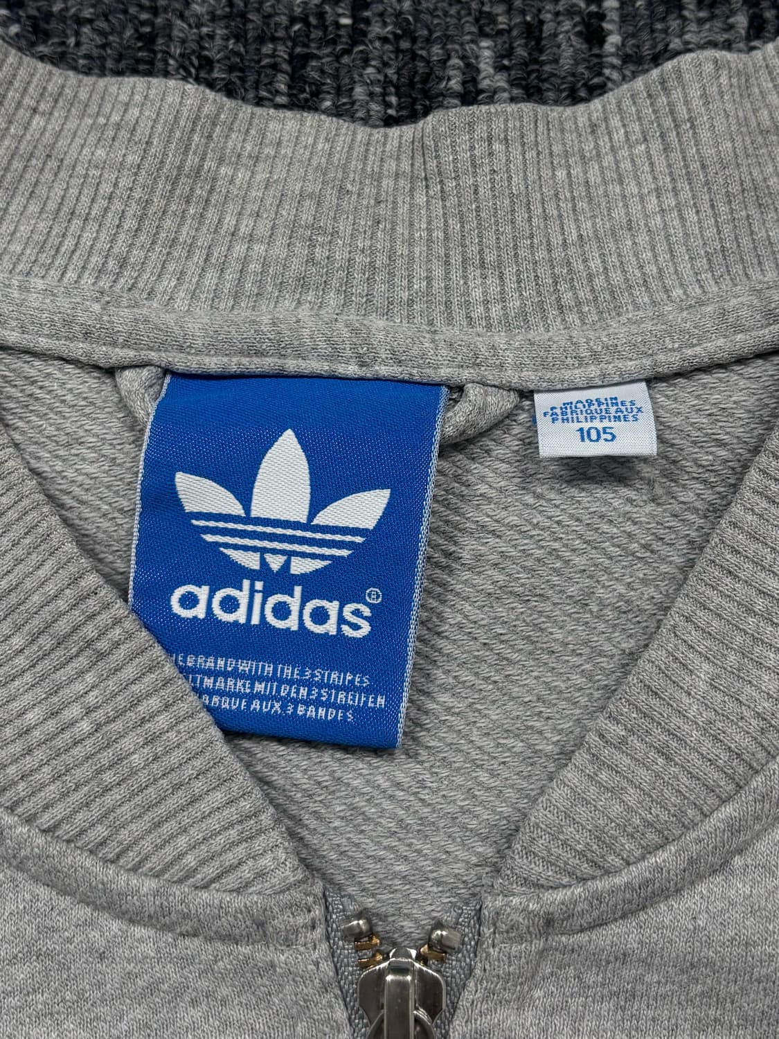 아디다스 슈퍼스타 그레이 코튼 집업 자켓 상품이미지5