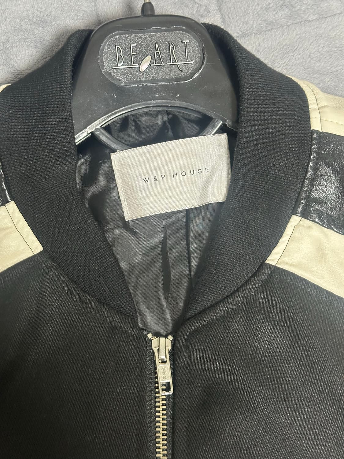 Color-Block Leather Jacket 상품이미지6