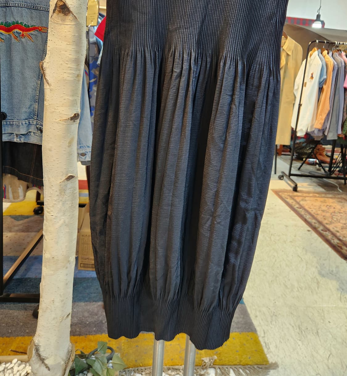 90s 제펜 민소매 플리츠 민소매 빈티지 원피스 미사용품 상품이미지8