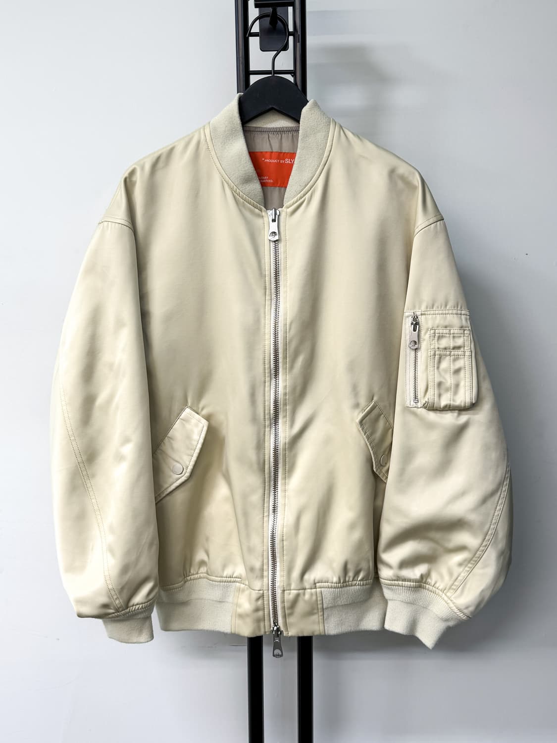 Sly 나일론 새틴 Ma-1 자켓 상품이미지3
