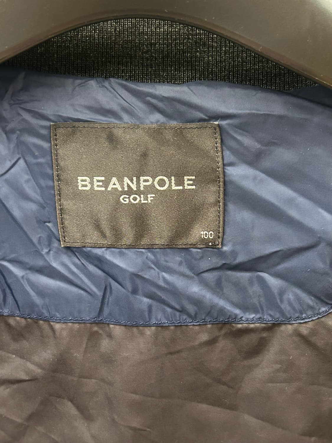 빈폴 골프(BEANPOLE) 네이비/회색 거위털 패딩 자켓 상품이미지6