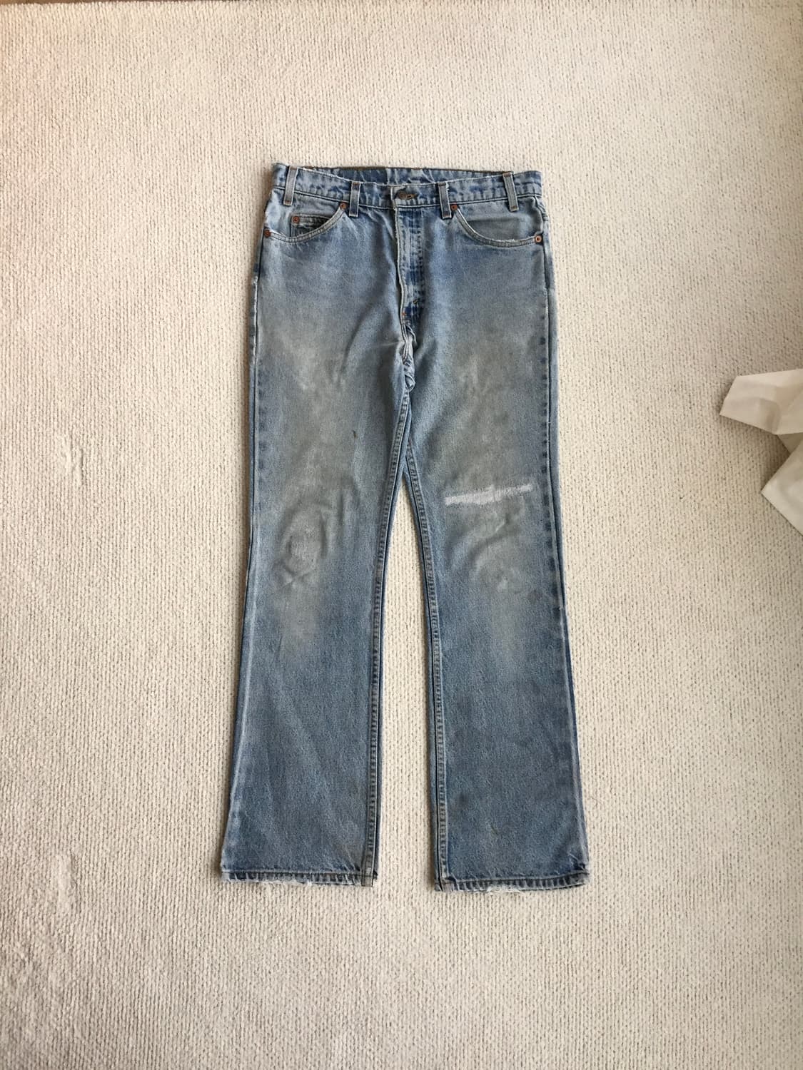90‘s levis 517 연청 리페어 부츠컷 데님 상품이미지1