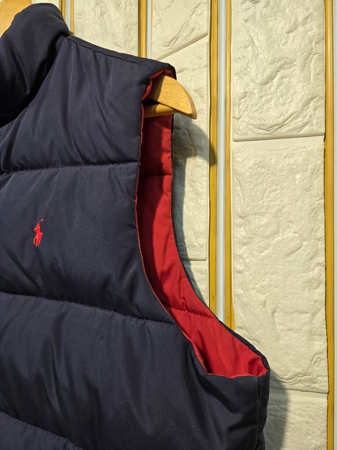 폴로랄프로렌 리버시블 양면 패딩조끼 주니어라인 성인 L 상품이미지4