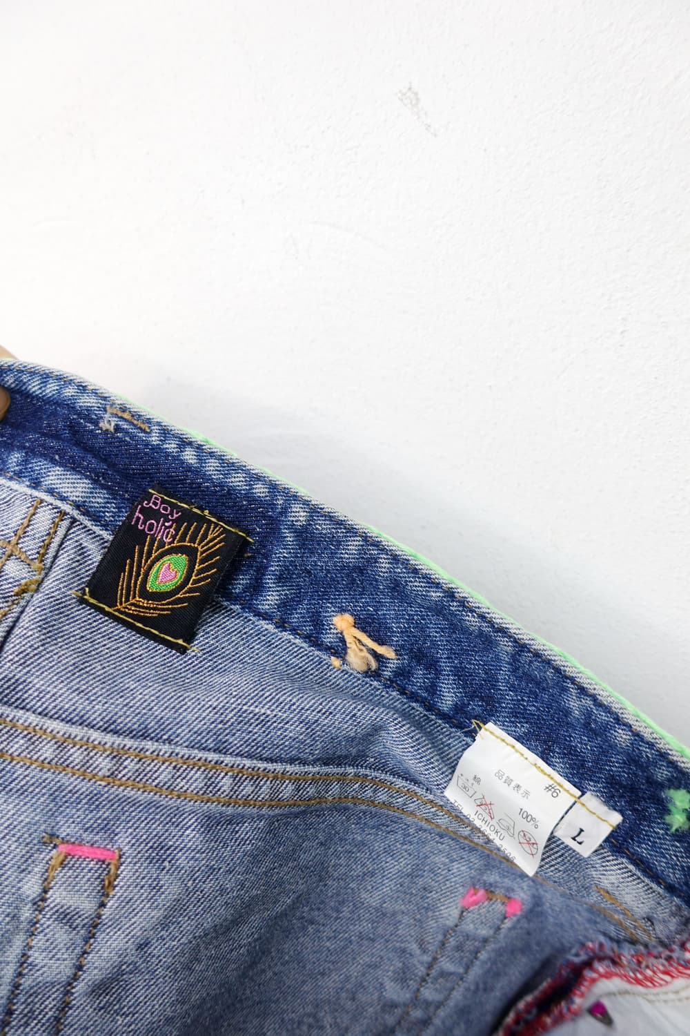 BOY HOLIC 크로셰 데님 미니 스커트 상품이미지10