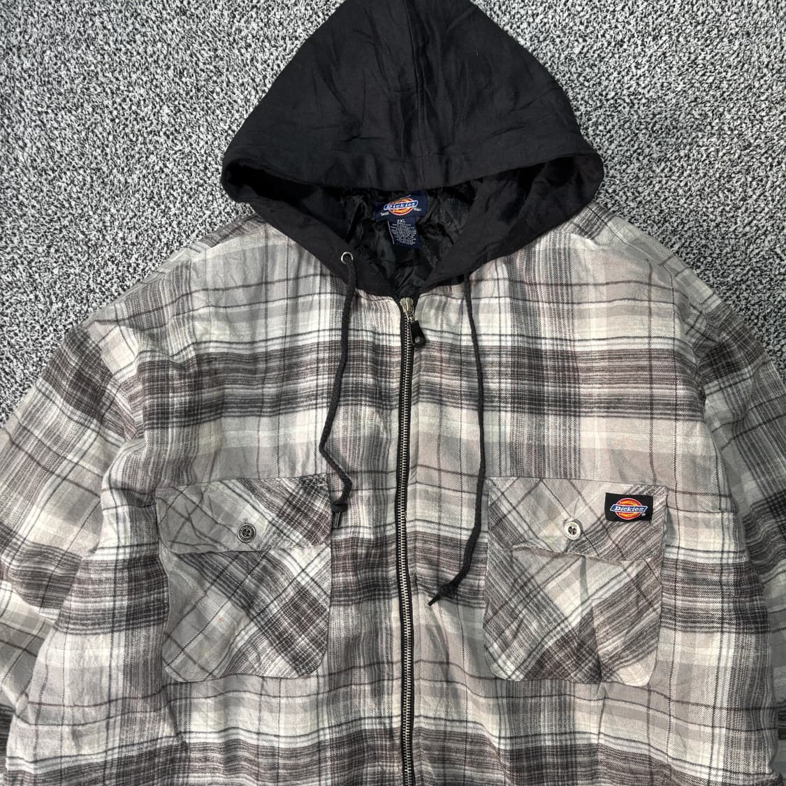 디키즈 체크 패턴 후드 자켓 (2XL) 상품이미지2