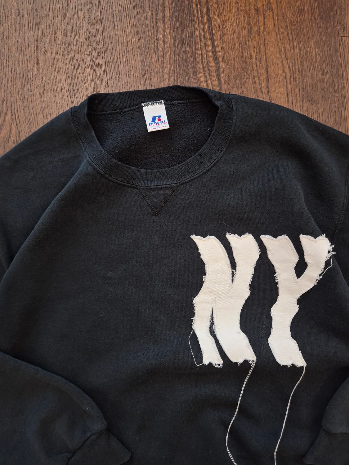 RUSSELL NY Appliquer Sweat(Black) 상품이미지2